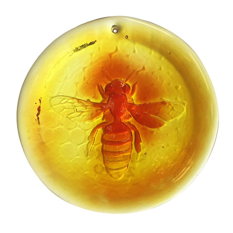 Blenko Glass Bee Suncatcher 3-inch - Wind River