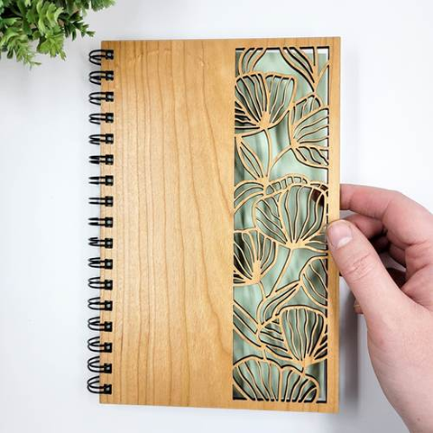 Bumble & Birch Floral Cutout Wood Journal