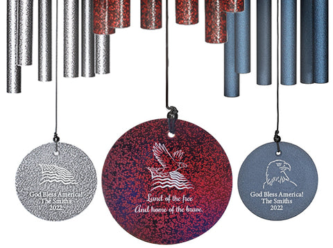Wind River Chimes Free Engraving for 4th of July