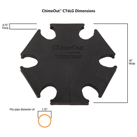 ChimeOut Wind Chime Silencer, Large