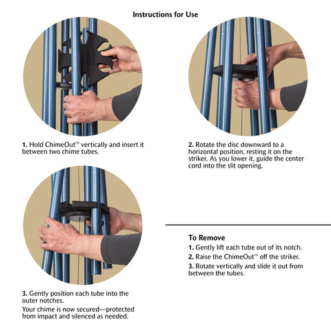 ChimeOut Wind Chime Silencer, Medium