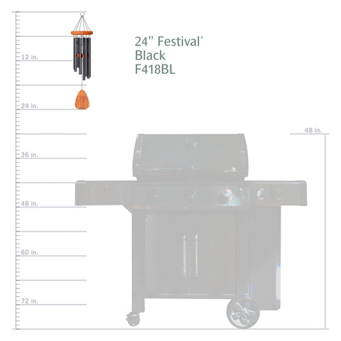Festival® 24-Inch Wind Chime with 8 Tubes