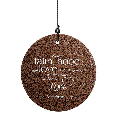 Faith, Hope & Love 36-inch Wind Chime