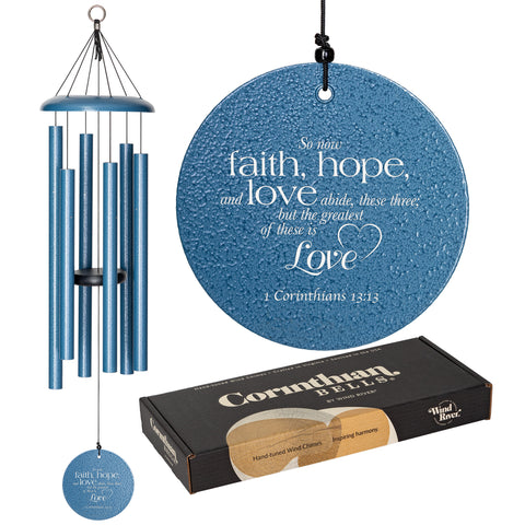 Faith, Hope & Love 36-inch Wind Chime - Wholesale