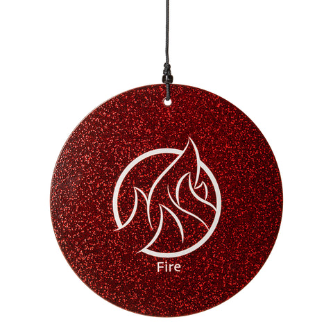 Fire Element Wind Chime Duet (set of 2 wind chimes)