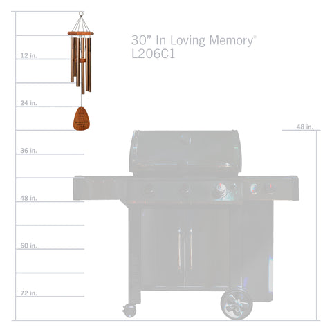 In Loving Memory® by Wind River Bronze 30-inch Windchime