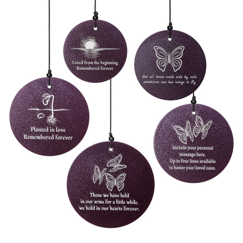 Loss of Multiples Memorial Chime, 27 inch Purple