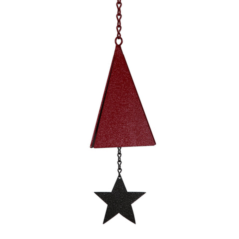 North Country Wind Bells® Little Red Bell w/ Star Bronze Windcatcher