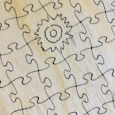 Zen Puzzles Wooden Jigsaw Puzzle - Sunflower