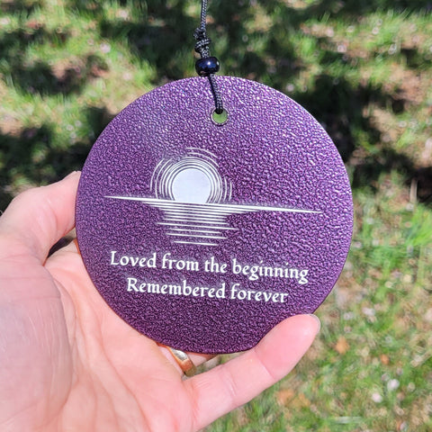 Loss of Multiples Memorial Chime, 27 inch Purple