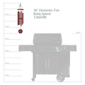 Corinthian Bells Fire Element Chime, 30" - Wind River
