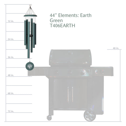Corinthian Bells Earth Element Chime, 44" - Wind River