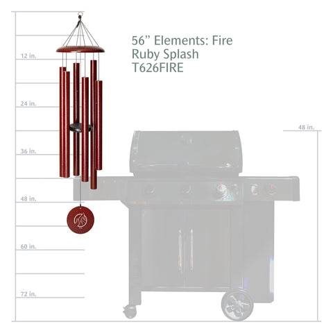 Corinthian Bells Fire Element Chime, 56"