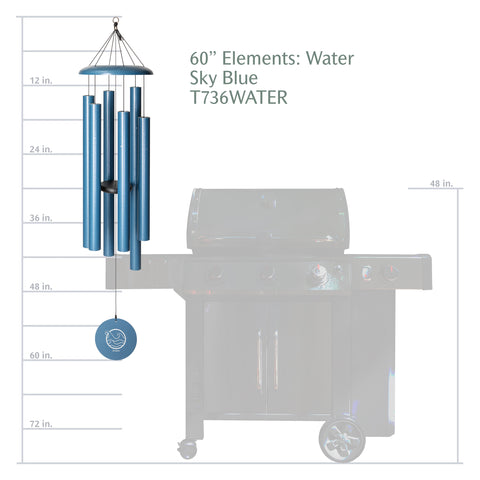Corinthian Bells Water Element Chime, 60"