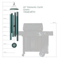 Corinthian Bells Earth Element Chime, 65" - Wind River