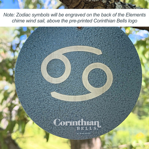 Corinthian Bells® Zodiac Water Element 60-Inch Wind Chime