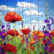Zen Puzzles Wooden Jigsaw Puzzle - Wildflowers