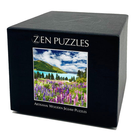 Zen Puzzles Wooden Jigsaw Puzzle - Mountain Lake – Wind River