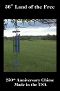 Land of the free chimes 56" in outdoor settings