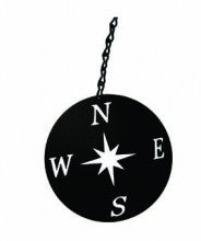North Country Wind Bells® Compass Rose Windcatcher - Black - Wind River