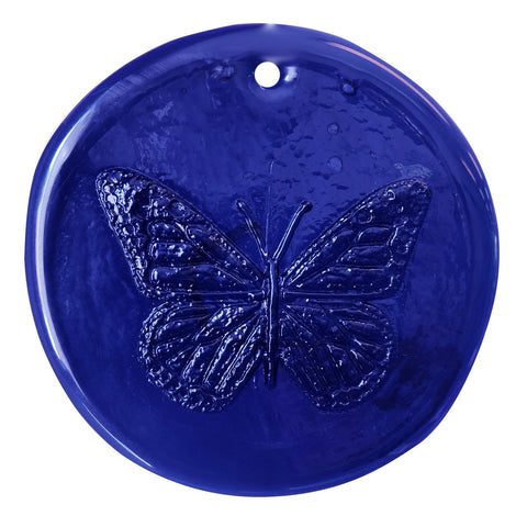 Blenko Glass Butterfly Suncatcher 4-inch - Wind River