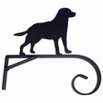 North Country Wind Bells® Black Lab Short Scroll Bracket Hanger - Wind River