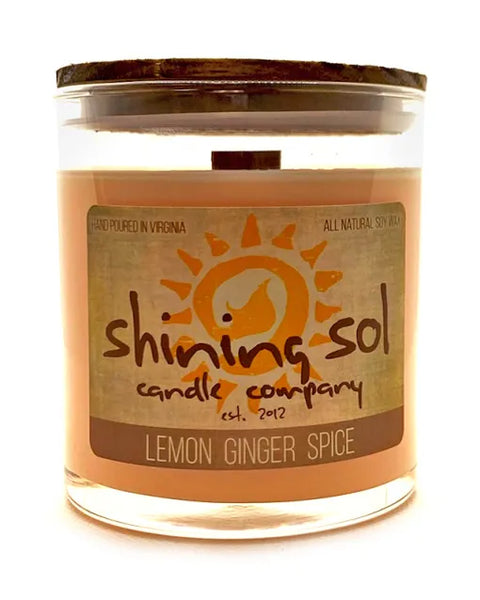 Shining Sol Lemon Ginger Spice Candle