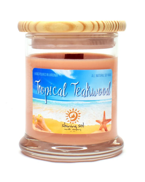 Shining Sol Tropical Teakwood Candle